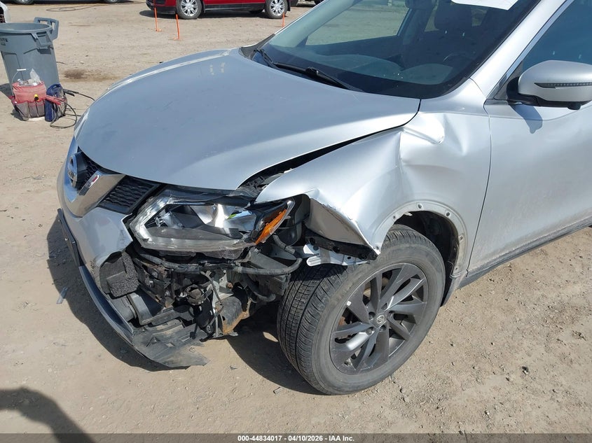 2016 Nissan Rogue 2.5 Sl silver Lot 111044834017 Vin KNMAT2MV2GP685021