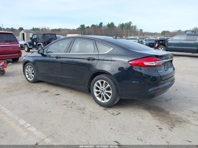 2017 Ford Fusion 2.5 Se black Lot 111044834087 Vin 3FA6P0H79HR345584