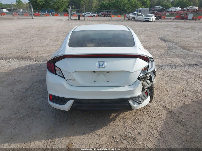 2017 Honda Civic 2.0 Lx White Lot 111044834193 Vin 2HGFC4B57HH310740