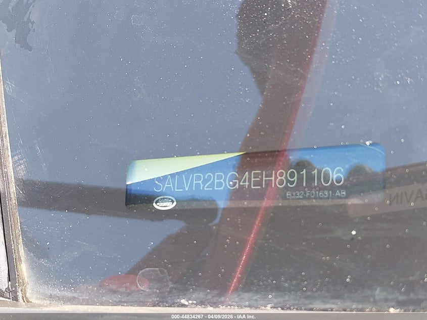 2014 Land Rover Range Rover Evoque Pure VIN: SALVR2BG4EH891106 Lot: 44834267