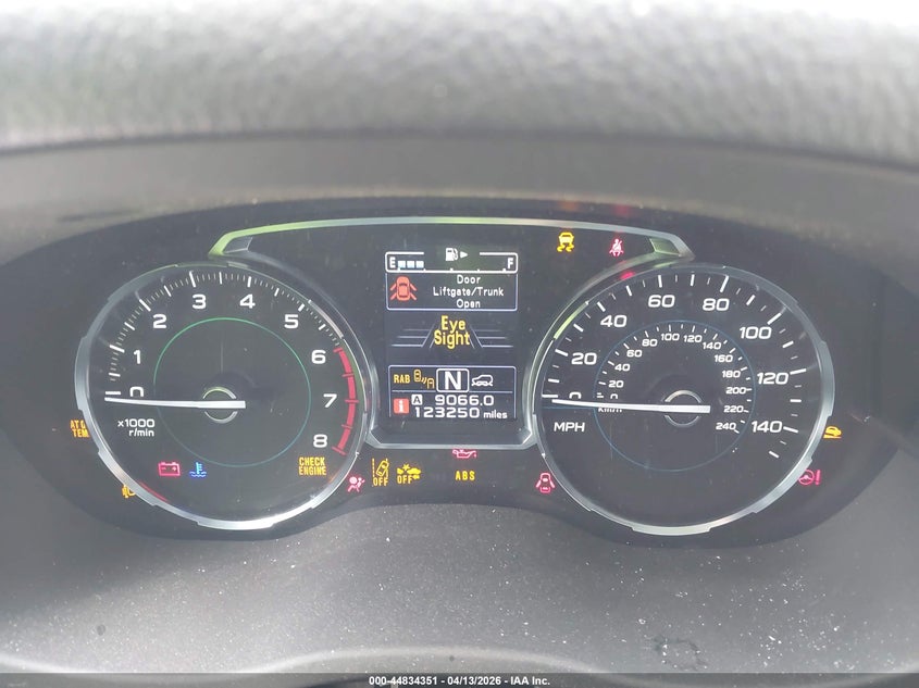 2017 Subaru Forester 2.5I Touring VIN: JF2SJAWC5HH806430 Lot: 44834351