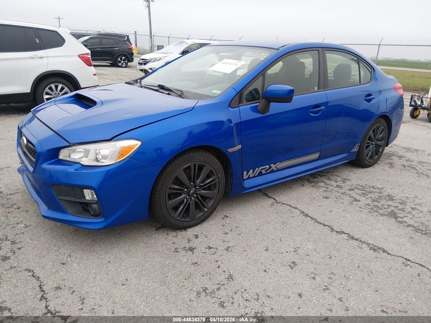2017 Subaru Wrx 2.0 blue Lot 111044834376 Vin JF1VA1B62H9810236