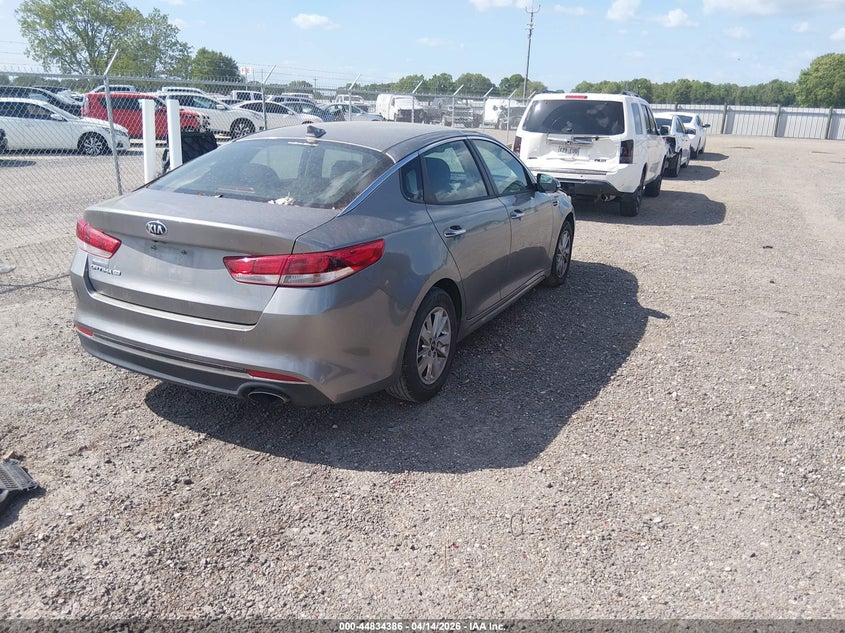 Vin: 5xxgt4l30jg185332, lot: 45331684, kia optima lx 20184