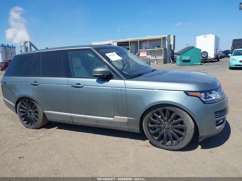 2016 Land rover RANGE ROVER 5.0 5.0L V8 Supercharged grey Lot 111044834477 Vin SALGS2EF3GA245986