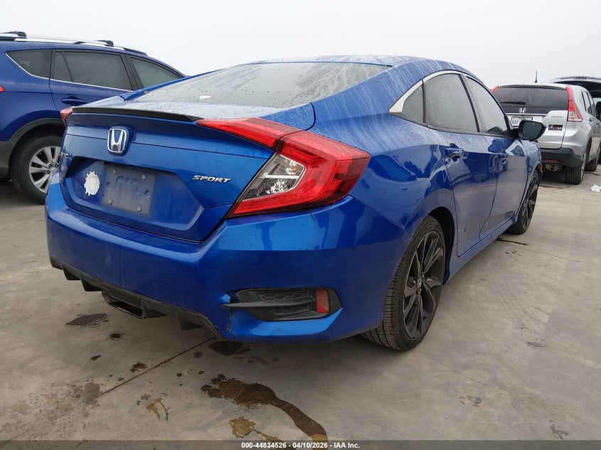 2019 Honda Civic 2.0 Sport blue Lot 111044834526 Vin 19XFC2F89KE008103