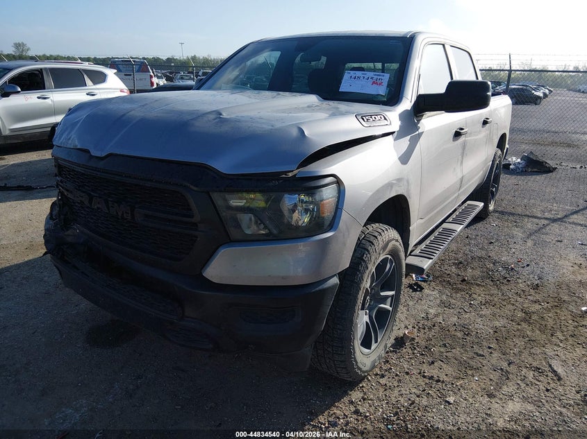 2023 Ram 1500 3.6 Tradesman 4x4 5'7 Box Grey Lot 111044834540 Vin 1C6RRFGGXPN700227