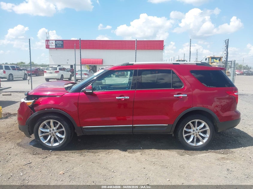 1FM5K7F89EGB71636 2014 Ford Explorer 3.5 Limited red