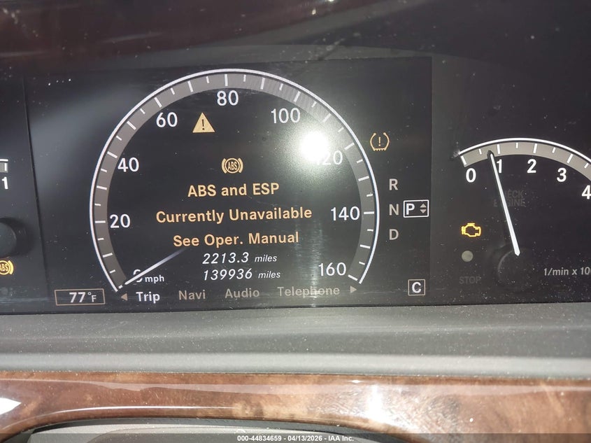 2008 Mercedes-Benz S 550 4Matic VIN: WDDNG86X08A177552 Lot: 44834659