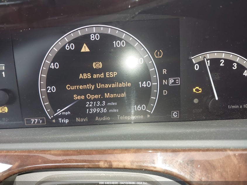 2008 Mercedes-Benz S 550 4Matic VIN: WDDNG86X08A177552 Lot: 44834659