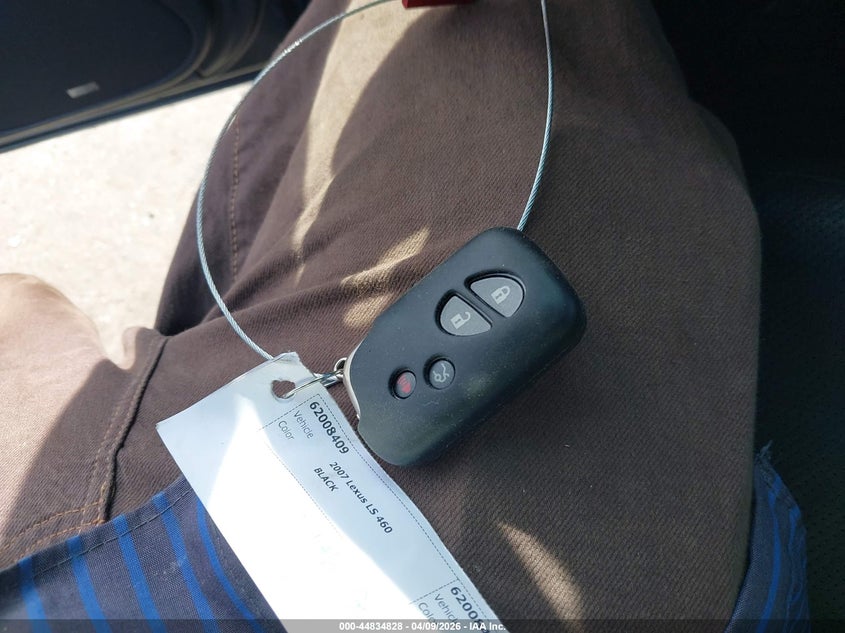 2007 Lexus Ls 460 VIN: JTHBL46F575031341 Lot: 44834828