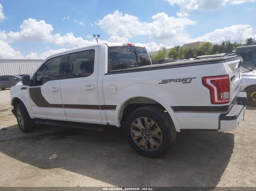 2017 Ford F-150 2.7 Xlt white Lot 111044834829 Vin 1FTEW1EP4HFA25766