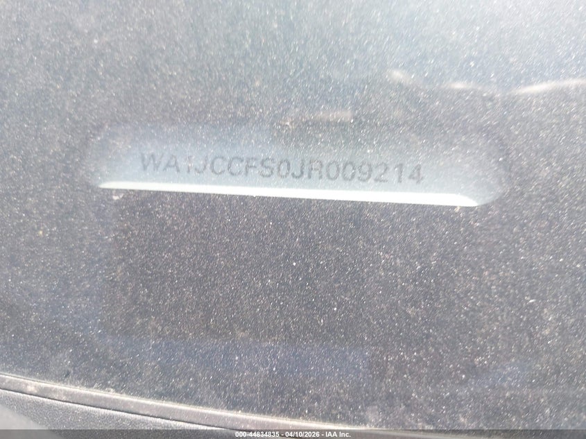 2018 Audi Q3 2.0T Premium VIN: WA1JCCFS0JR009214 Lot: 44834835