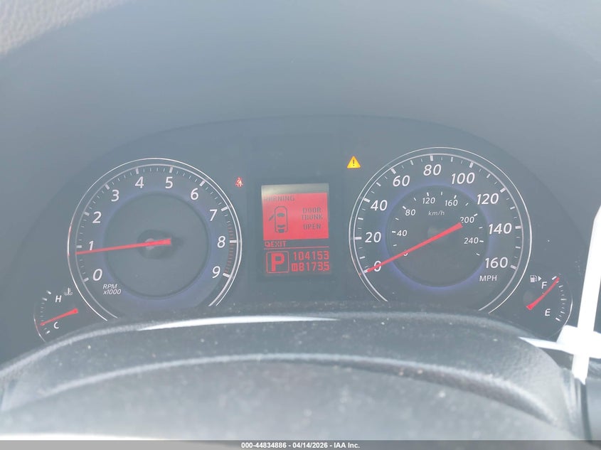 2009 Infiniti G37X VIN: JNKCV61F19M361276 Lot: 44834886