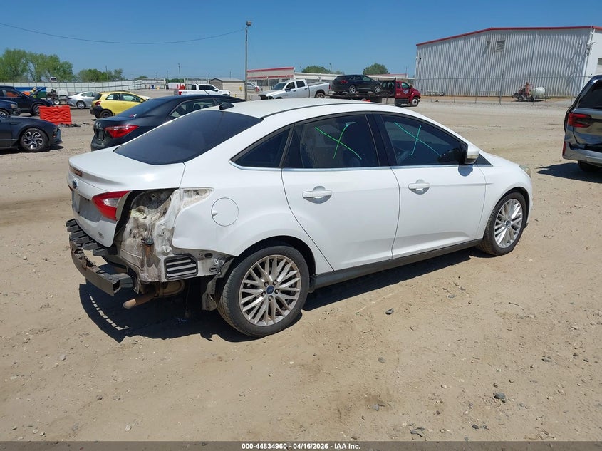 2012 Ford Focus 2.0 Sel white Lot 111044834960 Vin 1FAHP3H26CL138446