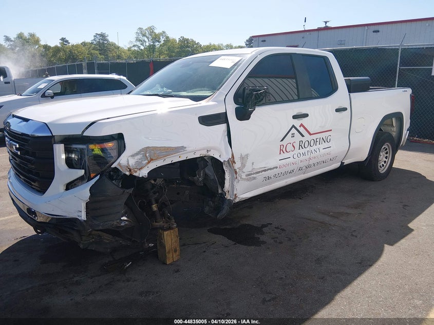 2023 Gmc SIERRA 5.3 1500 4Wd Standard Box Pro white Lot 111044835005 Vin 1GTRUAED1PZ315165