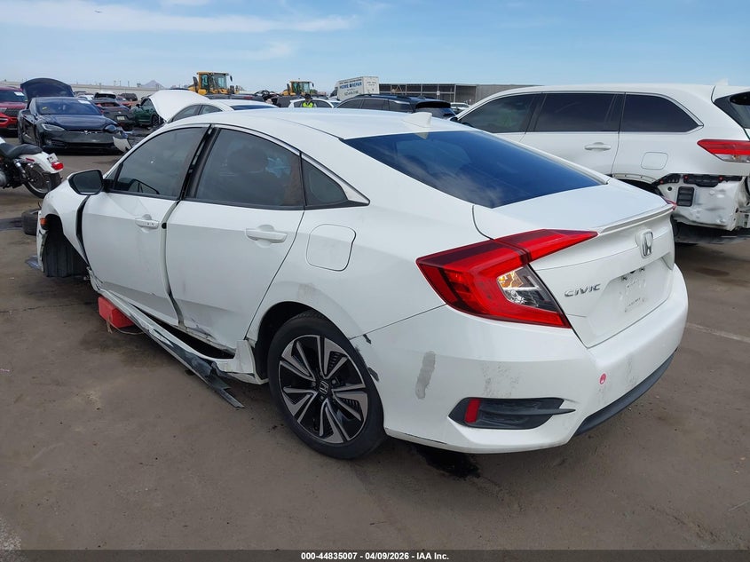 2018 Honda Civic 1.5 Ex-T white Lot 111044835007 Vin JHMFC1F33JX041724