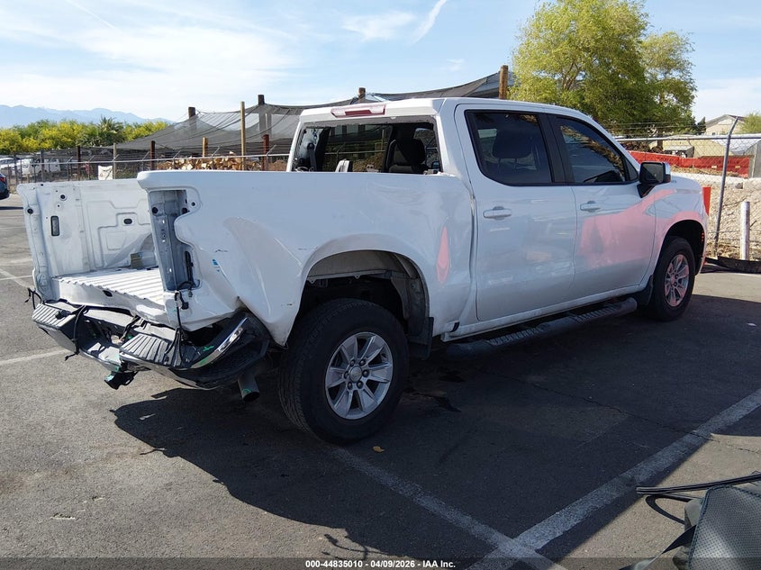 2022 Chevrolet Silverado 2.7 1500 2Wd Short Bed Lt white Lot 111044835010 Vin 1GCPACEK7NZ589123