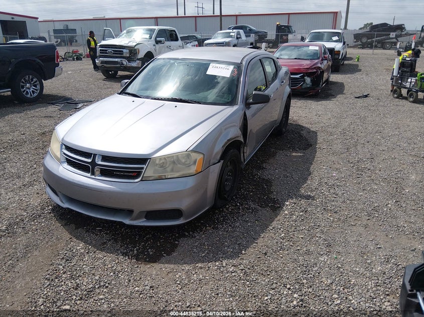 2013 Dodge Avenger 3.6 Se V6 grey Lot 111044835216 Vin 1C3CDZAG5DN766708