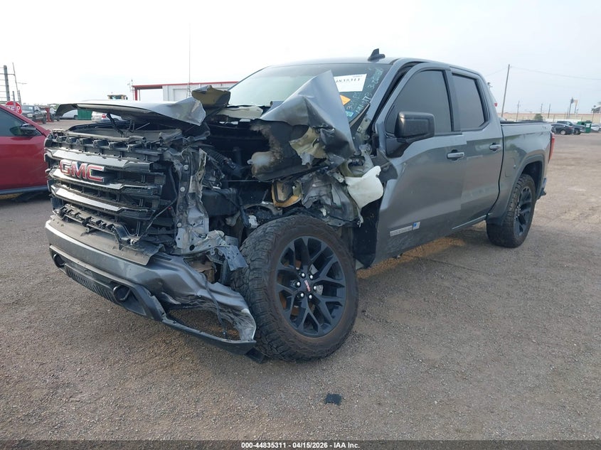 2021 Gmc SIERRA 5.3 1500 4Wd Short Box Elevation grey Lot 111044835311 Vin 3GTU9CED8MG316445