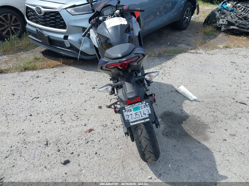 2025 Kawasaki Ex500 VIN: ML5EXGG13SDA60744 Lot: 44835397