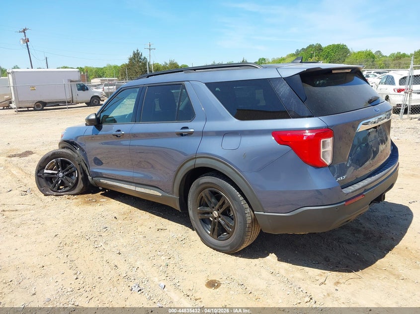 2021 Ford Explorer 2.3 Xlt blue Lot 111044835432 Vin 1FMSK8DH7MGB57308