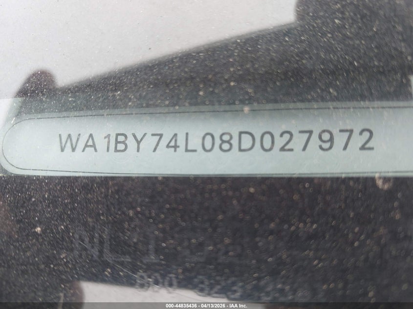 2008 Audi Q7 3.6 Premium VIN: WA1BY74L08D027972 Lot: 44835436