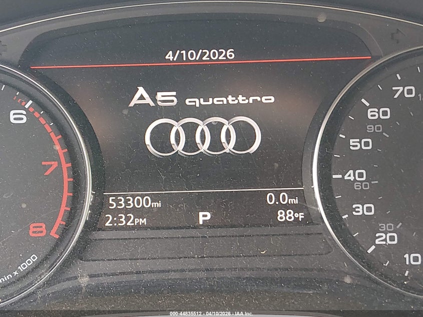 2019 Audi A5 45 Premium VIN: WAUANCF52KA055912 Lot: 44835512