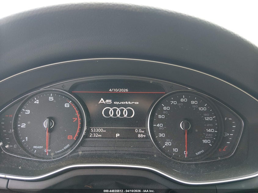 2019 Audi A5 45 Premium VIN: WAUANCF52KA055912 Lot: 44835512