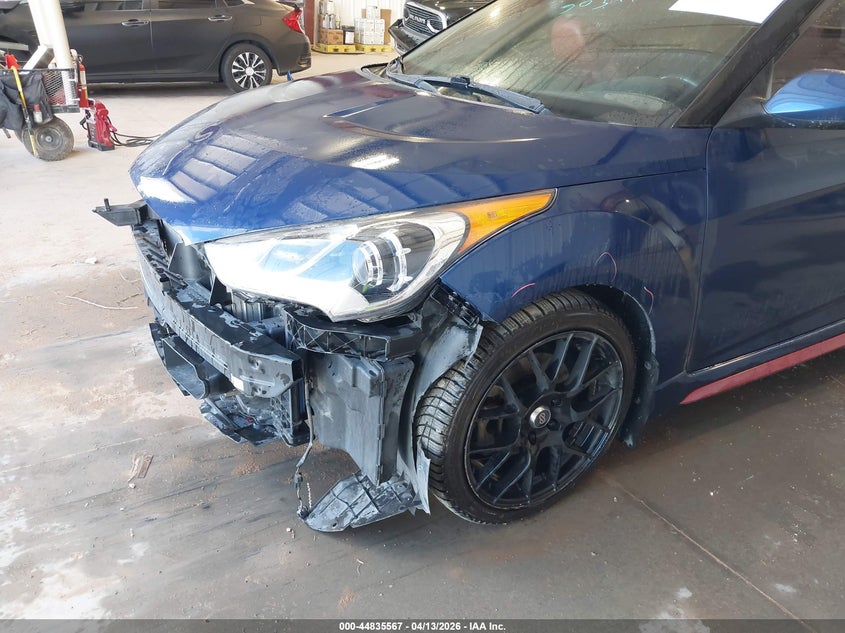 2017 Hyundai Veloster Turbo R-Spec VIN: KMHTC6AE5HU318536 Lot: 44835567