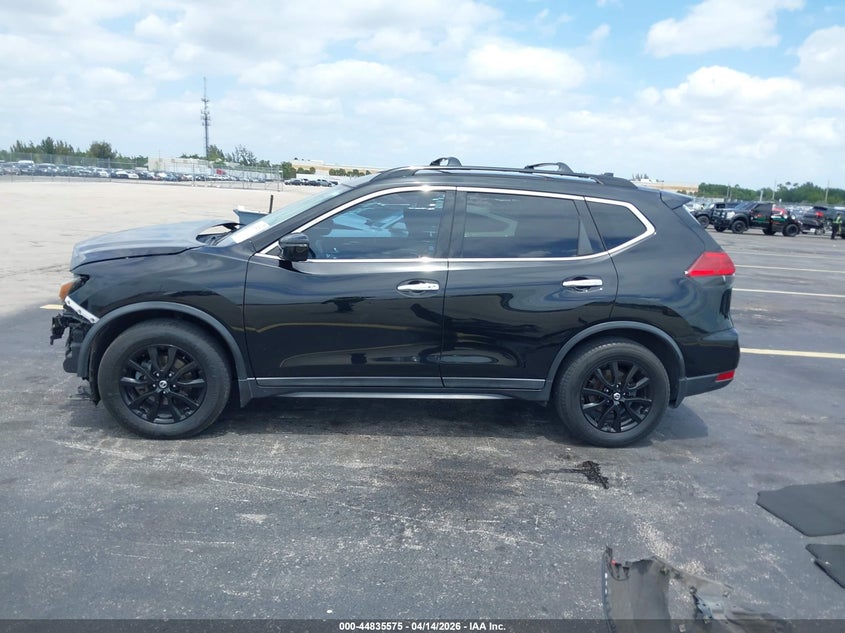 2017 Nissan Rogue 2.5 Sv black Lot 111044835575 Vin 5N1AT2MTXHC813640