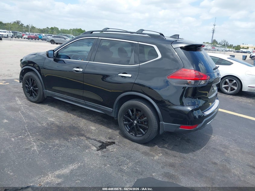 2017 Nissan Rogue 2.5 Sv black Lot 111044835575 Vin 5N1AT2MTXHC813640