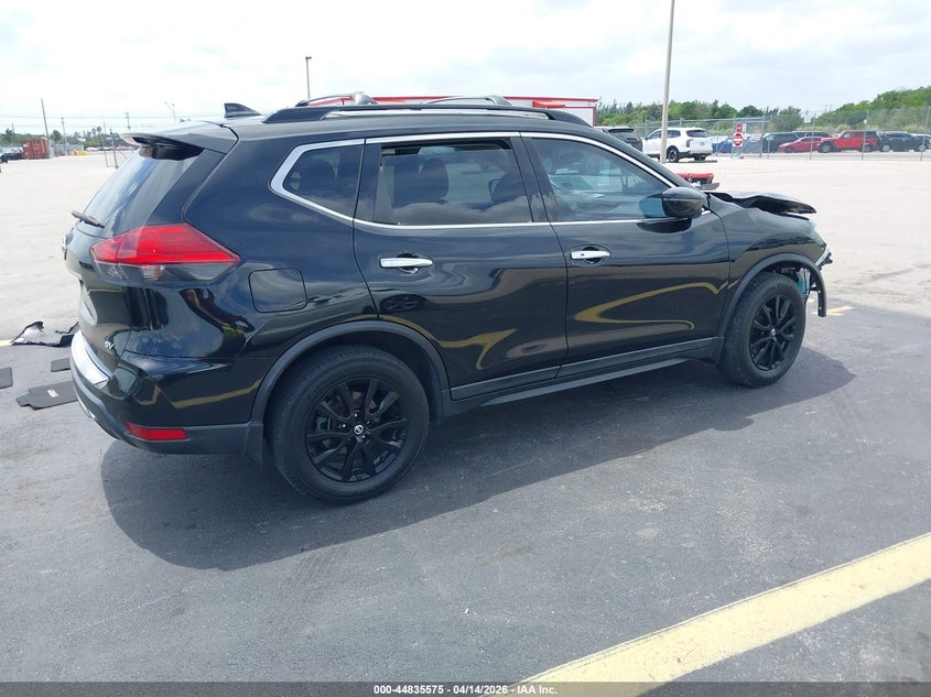 2017 Nissan Rogue 2.5 Sv black Lot 111044835575 Vin 5N1AT2MTXHC813640