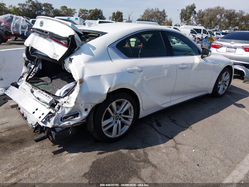 2021 Lexus Is 2.0 Is 300 white Lot 111044835705 Vin JTHAA1D29M5112306