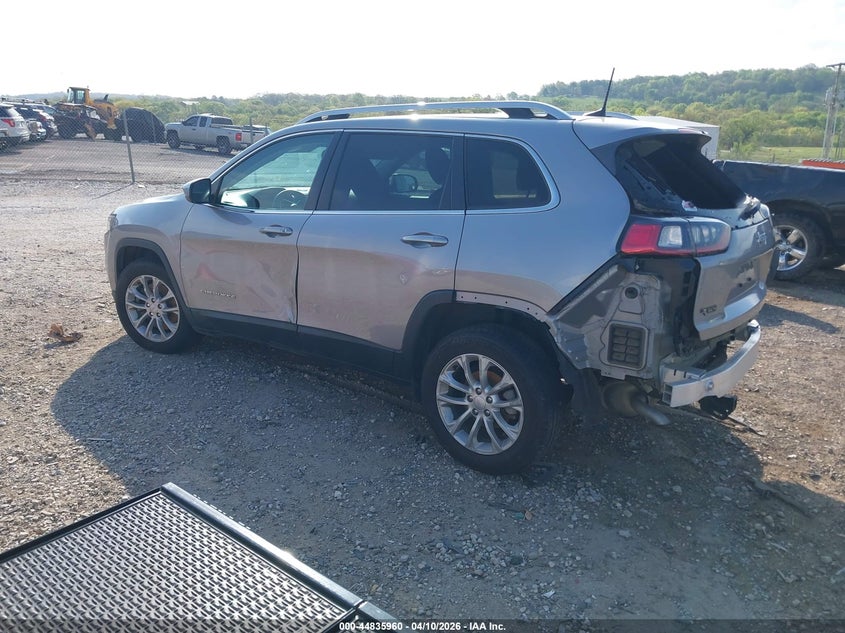 2019 Jeep Cherokee 2.4 Latitude Fwd silver Lot 111044835960 Vin 1C4PJLCB7KD381156