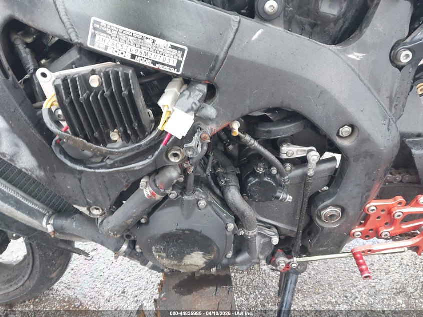 2006 Honda Cbr1000 Rr VIN: JH2SC57096M207031 Lot: 44835985