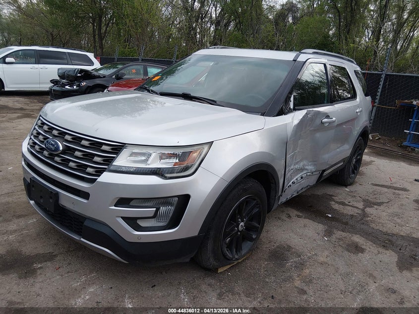 1FM5K7DH5GGC39601 2016 Ford Explorer 2.3 Xlt silver