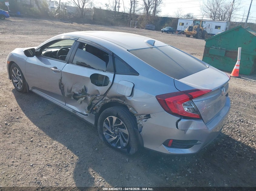 2018 Honda Civic 2.0 Ex Silver Lot 111044836272 Vin 2HGFC2F78JH506966