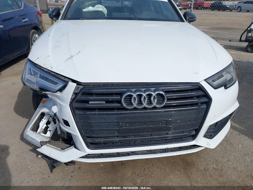 2018 Audi A4 2.0 2.0T Premium white Lot 111044836343 Vin WAUENAF45JN002805