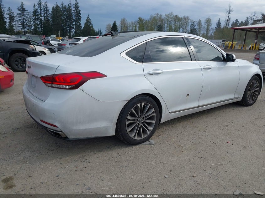 Vin: kmhgn4je4hu183520, lot: 45333806, genesis g80 3.8 20174