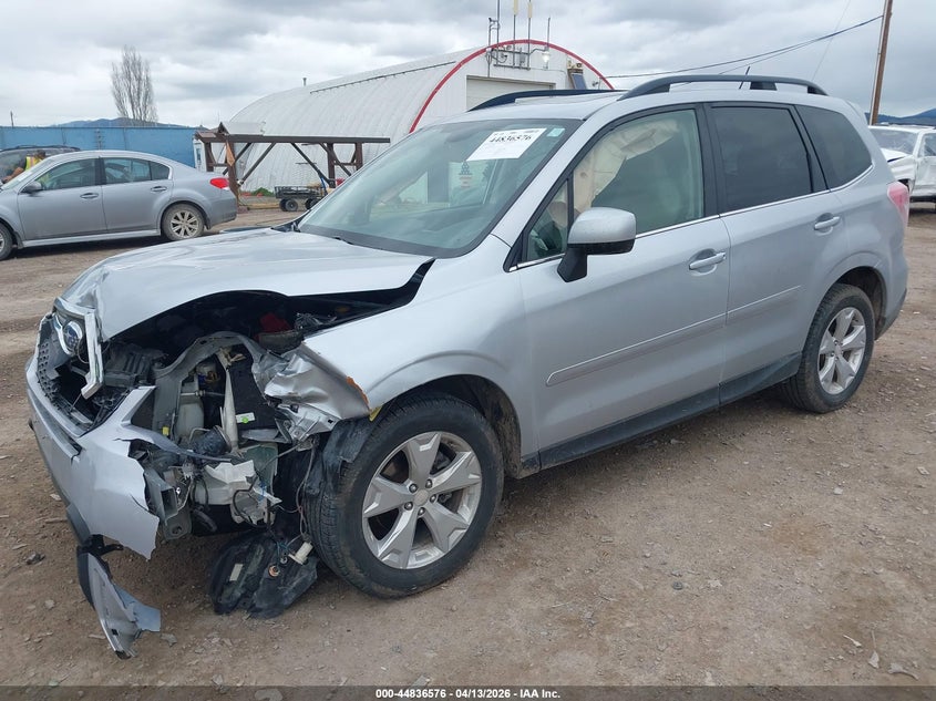 2015 Subaru Forester 2.5 2.5I Limited silver Lot 111044836576 Vin JF2SJARCXFH516564