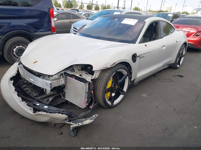 Vin: wp0ac2y19nsa54500, lot: 45334013, porsche taycan turbo/turbo s 20222