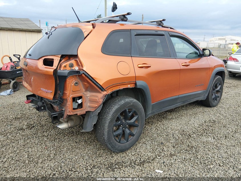 2015 Jeep Cherokee 3.2 Trailhawk Orange Lot 111044836747 Vin 1C4PJMBS1FW653718