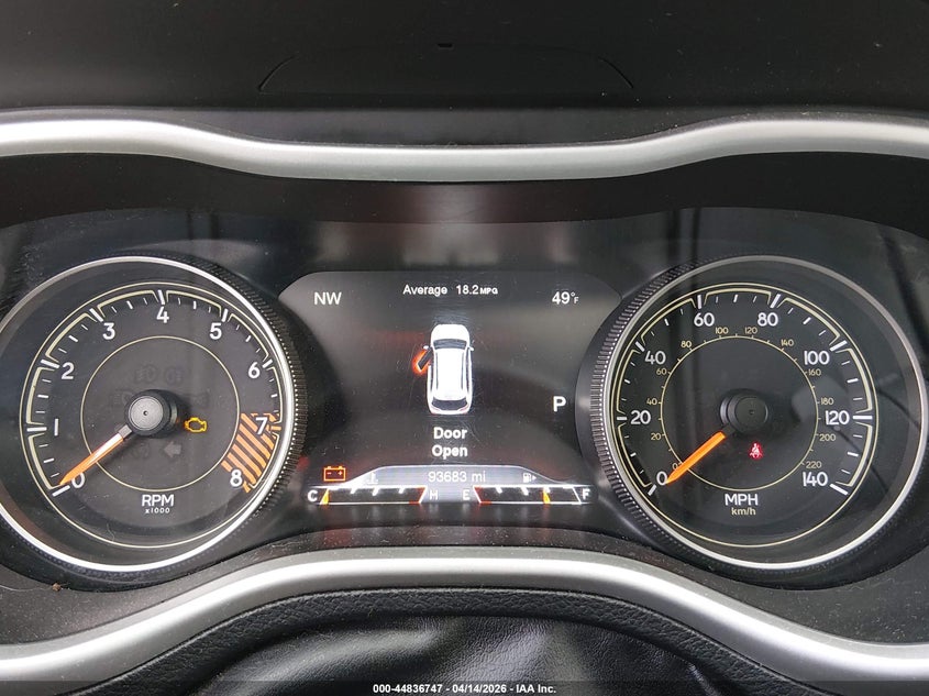 2015 Jeep Cherokee 3.2 Trailhawk Orange Lot 111044836747 Vin 1C4PJMBS1FW653718
