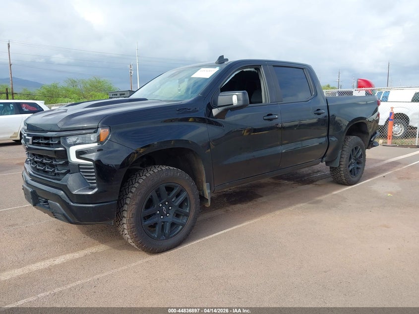 2023 Chevrolet Silverado 5.3 1500 4Wd Short Bed Lt Trail Boss black Lot 111044836897 Vin 3GCUDFED8PG278770