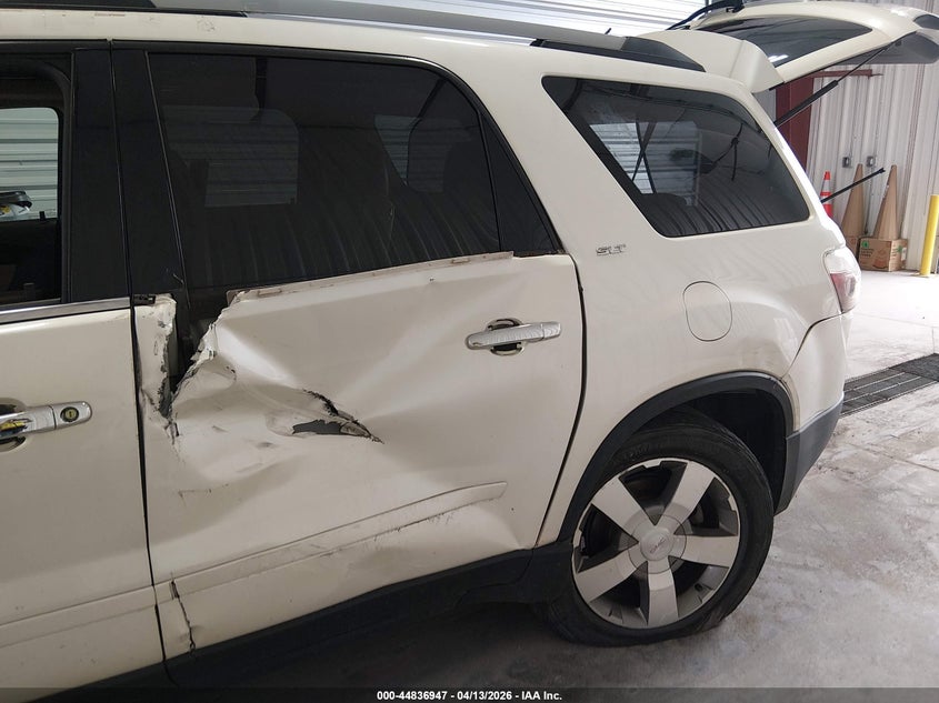 2012 Gmc Acadia 3.6 Slt-2 white Lot 111044836947 Vin 1GKKVSED4CJ315498
