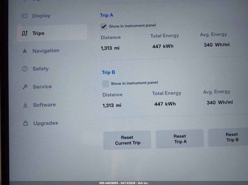 2013 Tesla Model S Performance VIN: 5YJSA1DP8DFP05798 Lot: 44836995