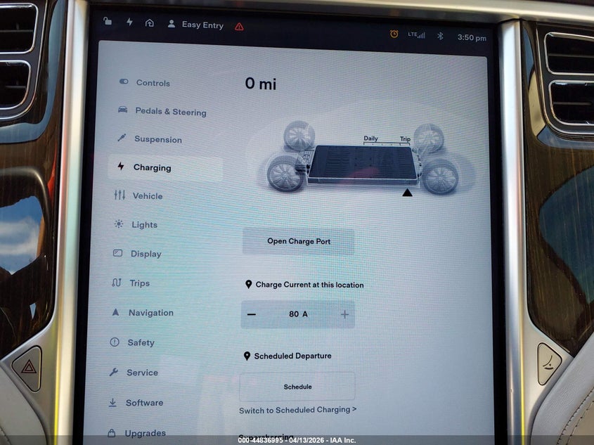 2013 Tesla Model S Performance VIN: 5YJSA1DP8DFP05798 Lot: 44836995