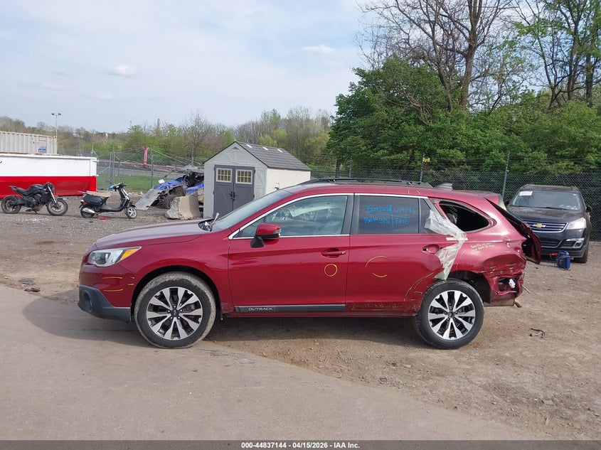 2016 Subaru Outback 2.5I Limited VIN: 4S4BSANC5G3348456 Lot: 44837144