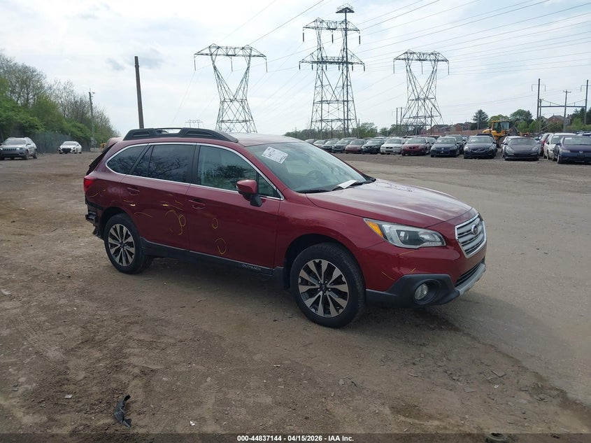 2016 Subaru Outback 2.5I Limited VIN: 4S4BSANC5G3348456 Lot: 44837144