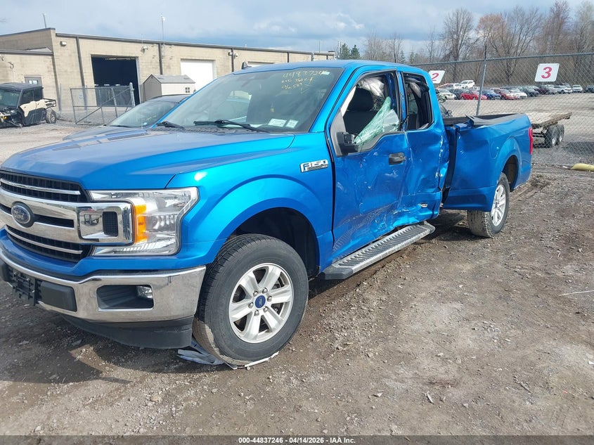 2019 Ford F-150 3.3 Xlt blue Lot 111044837246 Vin 1FTEX1CB4KFB65120